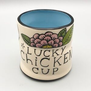 SOLD Whimsical Chicken Cup Art Pottery